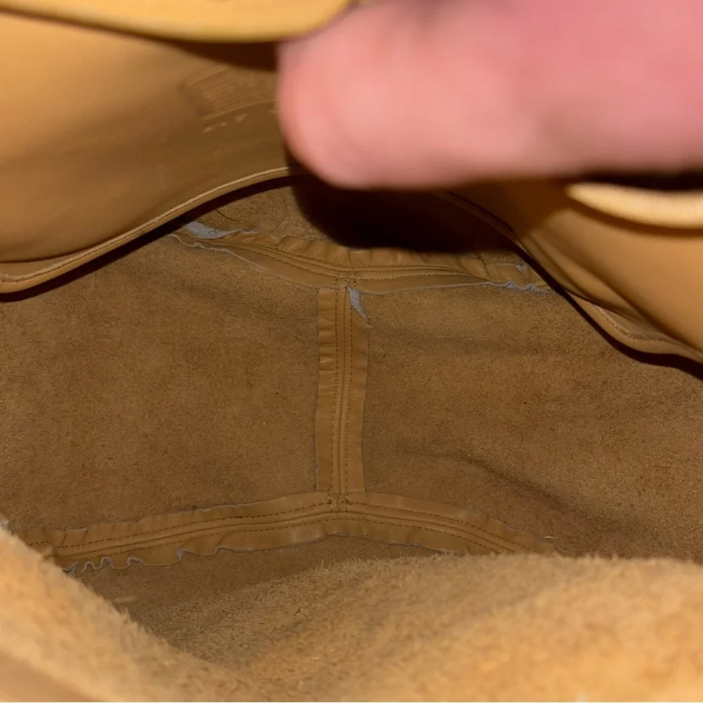 Vintage Coach Soho Buckle Tan/Yellow Leather Backpack 4134 - Picture 15 of 16